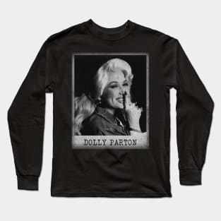 Dolly Parton // old school minimalist Long Sleeve T-Shirt